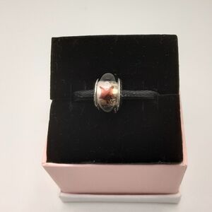 Authentic Pandora Purple Star Murano Glass Charm